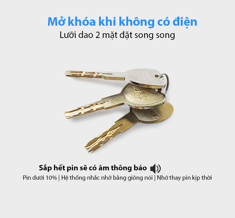 Ổ khóa vân tay | Ổ khóa số | Ổ khóa từ Natter Smart Lock kèm theo hướng dẫn cài đặt.